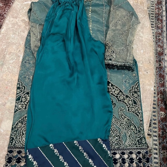 New 3 piece Pakistani maria b wedding party dress xl - Picture 6 of 12